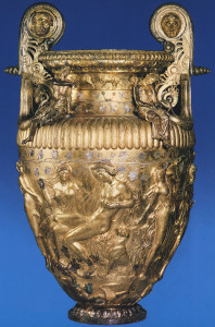 The Derveni krater. Bronze. 330—320 B.C. Thessaloniki, Archaeological Museum.